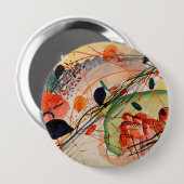 Badge Rond 10 Cm Wassili Kandinsky - Aquarelle 6 (Devant & derrière)