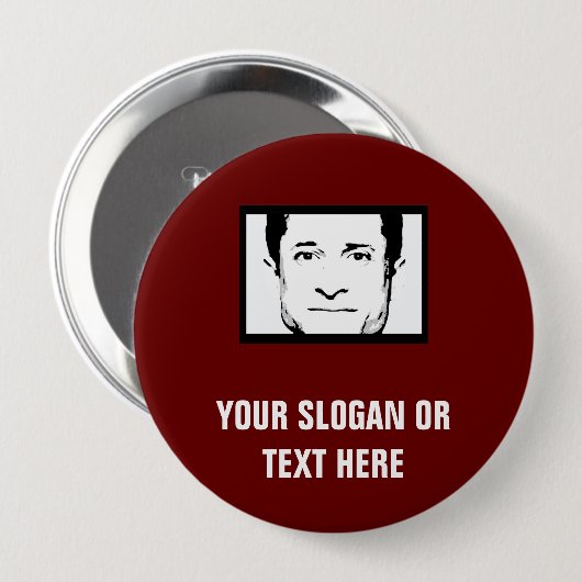 BADGE ROND 10 CM WEINER D'ANTHONY - (Devant & derrière)