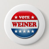 BADGE ROND 10 CM WEINER DE VOTE (Devant)