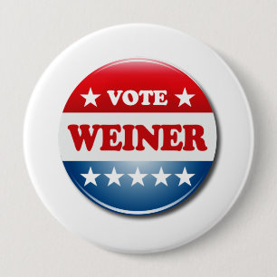 BADGE ROND 10 CM WEINER DE VOTE