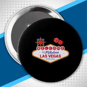 Badge Rond 10 Cm Welcome To Fabulous Las Vegas