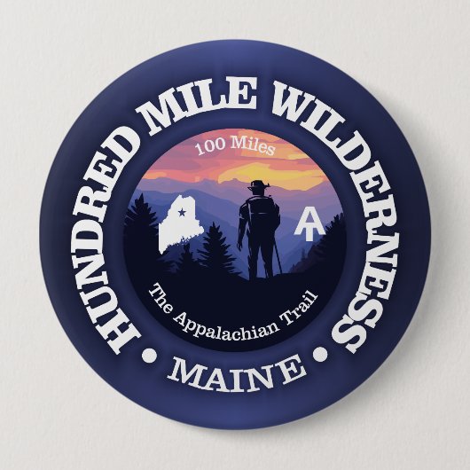 Badge Rond 10 Cm Wilderness de Cent Milles (rd2) (Devant)
