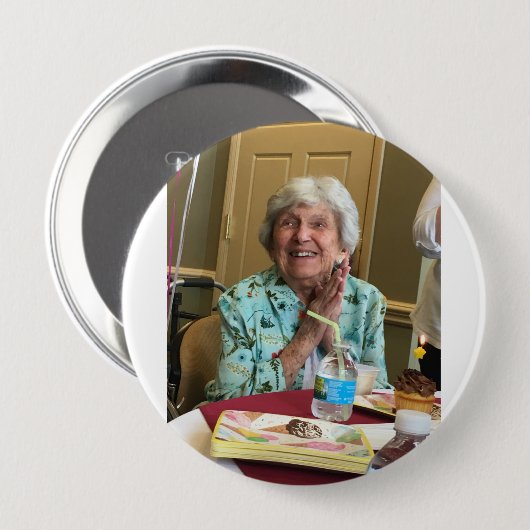 Badge Rond 10 Cm Wowo, bouton (Devant & derrière)