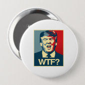 Badge Rond 10 Cm WTF - Affiche d'Anti-Atout - Anti-Atout - (Devant & derrière)