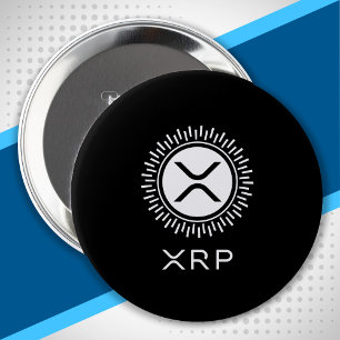 Badge Rond 10 Cm XRP Cryptocurrency Crypto Decorative Circle Logo