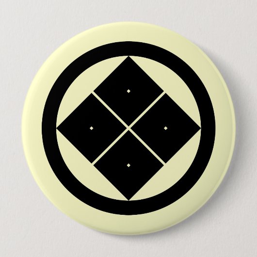 Badge Rond 10 Cm Yotsume de sumitate de Maruni, Japon (Devant)