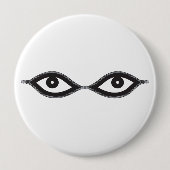 Badge Rond 10 Cm Zipper eyes (Devant)
