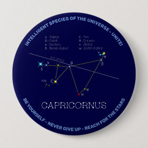Badge Rond 10 Cm Zodiaque Capricornus