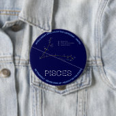 Badge Rond 10 Cm Zodiaque Pisces (En situation)