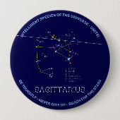 Badge Rond 10 Cm Zodiaque Sagittarius (Devant)