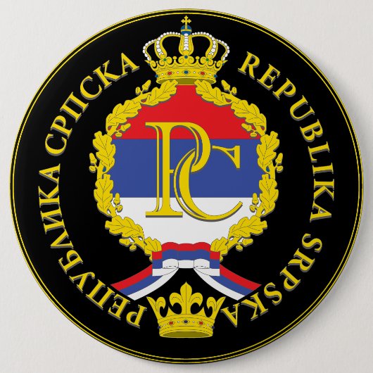 Badge Rond 15,2 Cm Република Српска (Devant)