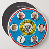 Badge Rond 15,2 Cm 2016 irrésolu (Devant & derrière)