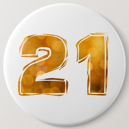 Badge Rond 15,2 Cm 21 21e anniversaire (Devant)