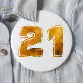 Badge Rond 15,2 Cm 21 21e anniversaire (En situation)