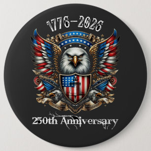 Badge Rond 15,2 Cm 250e anniversaire des États-Unis 1776 2026