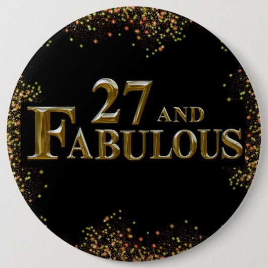 Badge Rond 15,2 Cm 27e anniversaire (Devant)