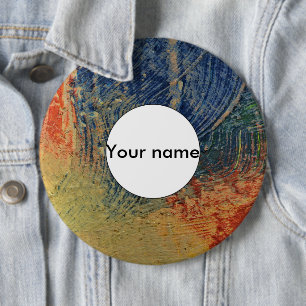 Badge Rond 15,2 Cm 3 couleurs de peinture