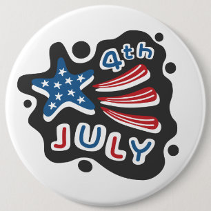 Badge Rond 15,2 Cm 4 juillet