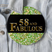 Badge Rond 15,2 Cm 58e anniversaire  (En situation)