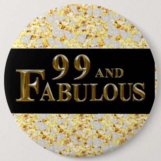 Badge Rond 15,2 Cm 99e anniversaire  (Devant)