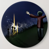 Badge Rond 15,2 Cm Abduction étrangère (Devant)