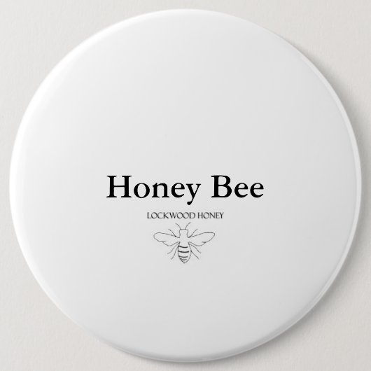 Badge Rond 15,2 Cm Abeille de miel (Devant)