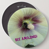 Badge Rond 15,2 Cm Abeille Extraordinaire ! (Devant & derrière)