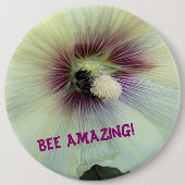 Badge Rond 15,2 Cm Abeille Extraordinaire ! (Devant)
