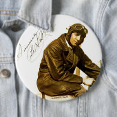 Badge Rond 15,2 Cm Acteur de l'aviateur Daredevil DeLay - Bouton Brav (En situation)