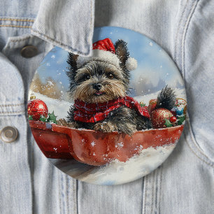 Badge Rond 15,2 Cm Affenpinscher Chien dans la corniche laissez-le ne