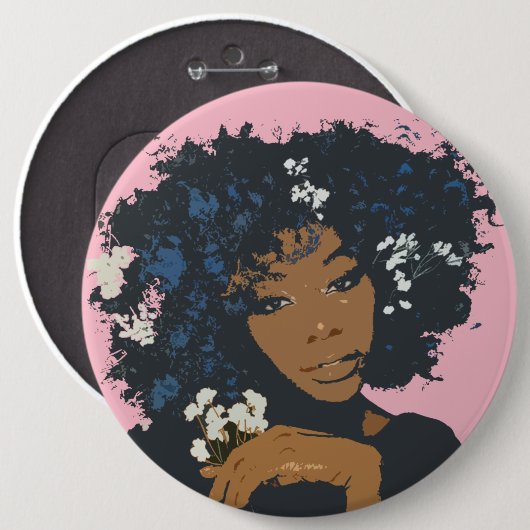 Badge Rond 15,2 Cm Afri4 (Devant & derrière)