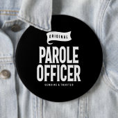 Badge Rond 15,2 Cm Agent de libération conditionnelle Titre du poste  (En situation)