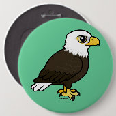Badge Rond 15,2 Cm Aigle à tête blanche (Devant & derrière)