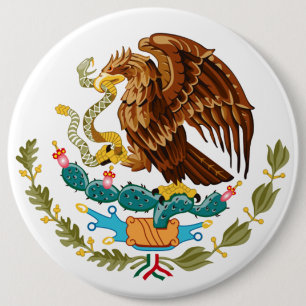 Badge Rond 15,2 Cm Aigle mexicain