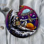 Badge Rond 15,2 Cm Aimant en pierre. (En situation)