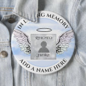 Badge Rond 15,2 Cm Ajouter un mémorial photo (En situation)