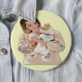 Badge Rond 15,2 Cm Ajouter une photo Personnaliser (En situation)