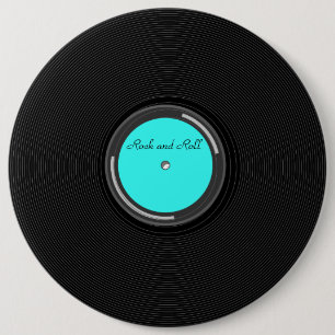 Badge Rond 15,2 Cm Album record