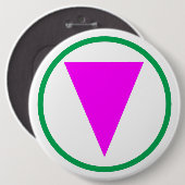 Badge Rond 15,2 Cm allié LGBTQ. (Devant & derrière)