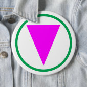 Badge Rond 15,2 Cm allié LGBTQ. (En situation)