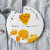 Badge Rond 15,2 Cm amant chesse (En situation)