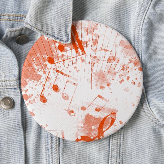 Badge Rond 15,2 Cm Ambiance musicale 3 (En situation)