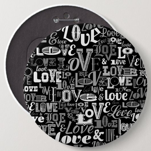 Badge Rond 15,2 Cm Amour 4 (Devant & derrière)