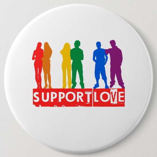 Badge Rond 15,2 Cm Amour de soutien (Devant)