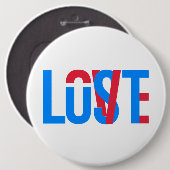 Badge Rond 15,2 Cm Amour, Goût, Perdu (Devant & derrière)