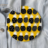 Badge Rond 15,2 Cm Ananas noir (En situation)