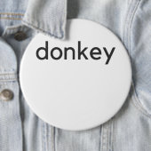 Badge Rond 15,2 Cm âne foncé (En situation)