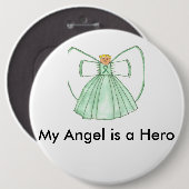 Badge Rond 15,2 Cm angel1 (Devant & derrière)