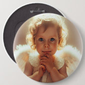 Badge Rond 15,2 Cm Anges bébés (Devant & derrière)
