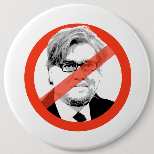 Badge Rond 15,2 Cm Anti-Bannon - anti- Steve Bannon (Devant)